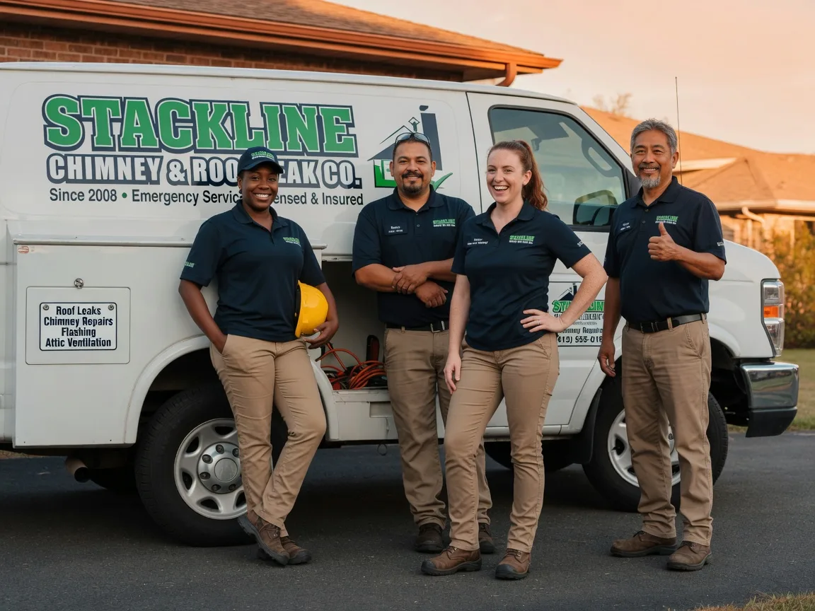 Chimney flashing repair company in Kasbeer, IL
